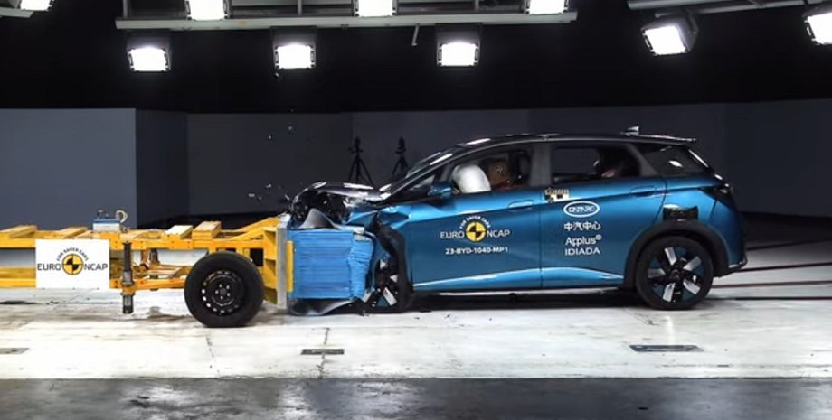 краш тест BYD Dolphin, краш тест, BYD Dolphin, BYD Seal, XPeng P7