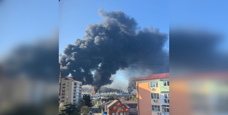 Наслідки атаки на Туапсе було видно з космосу