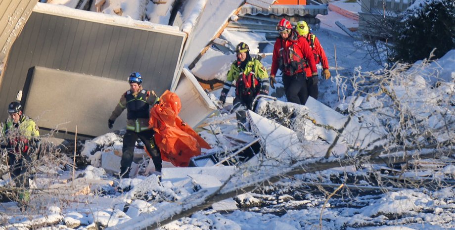 норвегия, гьердрам, оползень, поиск выживших, погибшие