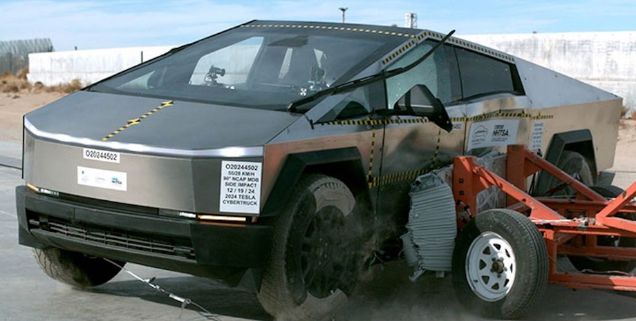 Tesla Cybertruck краш-тест, Tesla Cybertruck, краш-тест Tesla Cybertruck