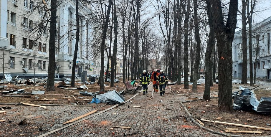 Последствия обстрела Харькова, фото