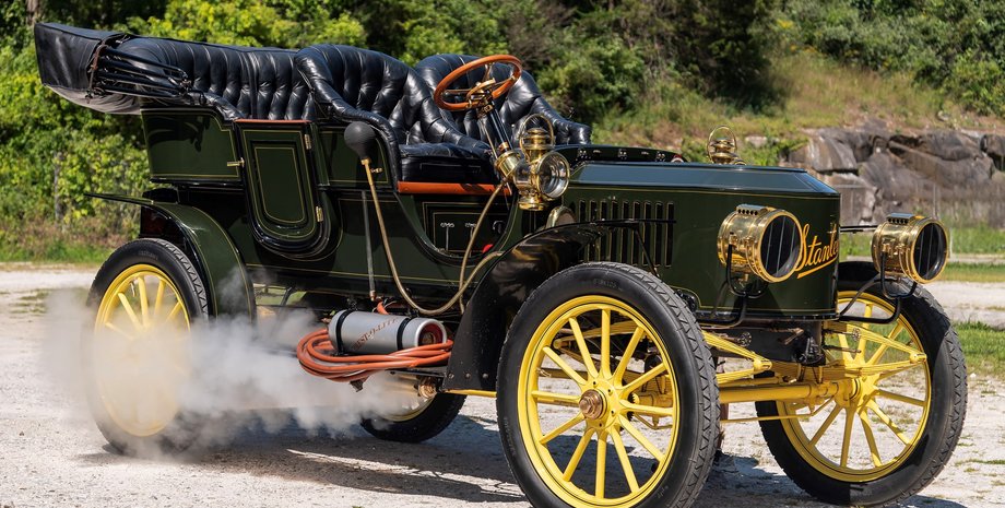 Stanley Model F 1908, паровая машина, автомобили Stanley, ретро авто