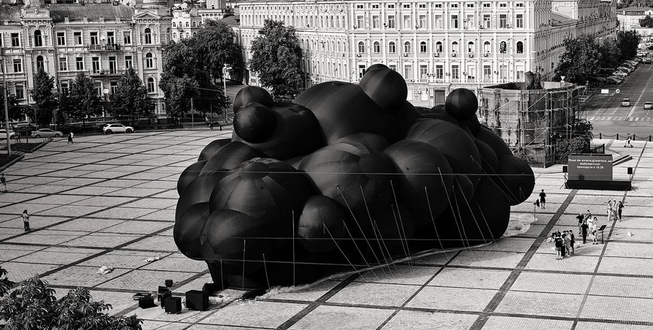черное облако, инсталляция, Burning Man