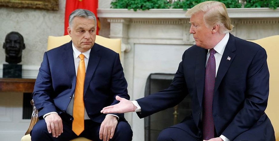поведение Венгрии и её лидера, Виктор Орбан, незапланированный визит Орбана в США, позиция Венгрии, позиция США