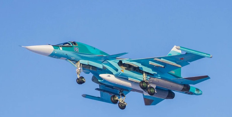 самолет Су-34 российский Су-34