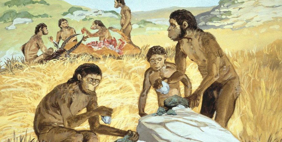 Дрениві люди, кам'яні знаряддя праці