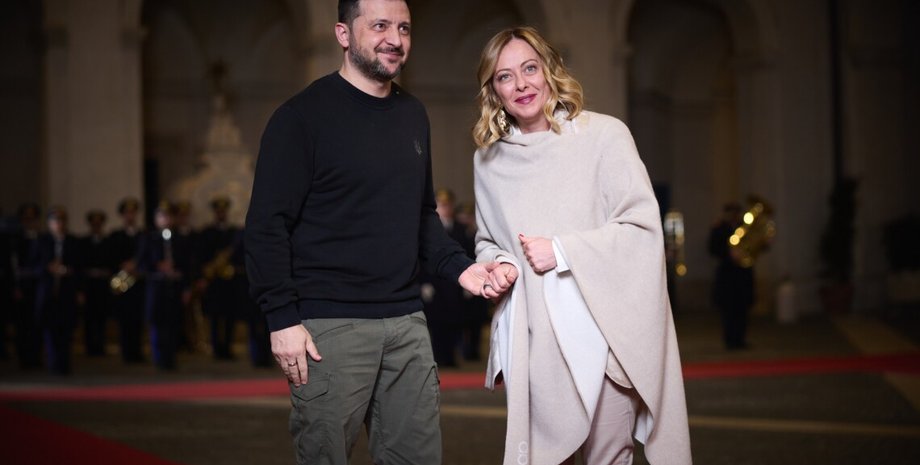 Владимир Зеленский и Джорджа Мелони