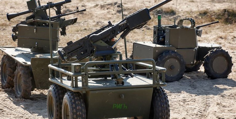 Наземні роботи, дрони, ЗСУ, фото