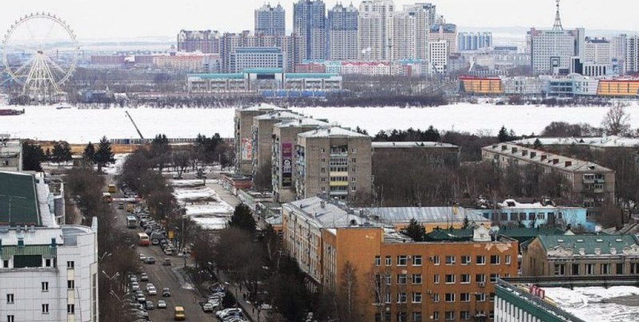 Вид из российского Благовещенска на китайский Хэйхе Фото: nasamoletah.ru