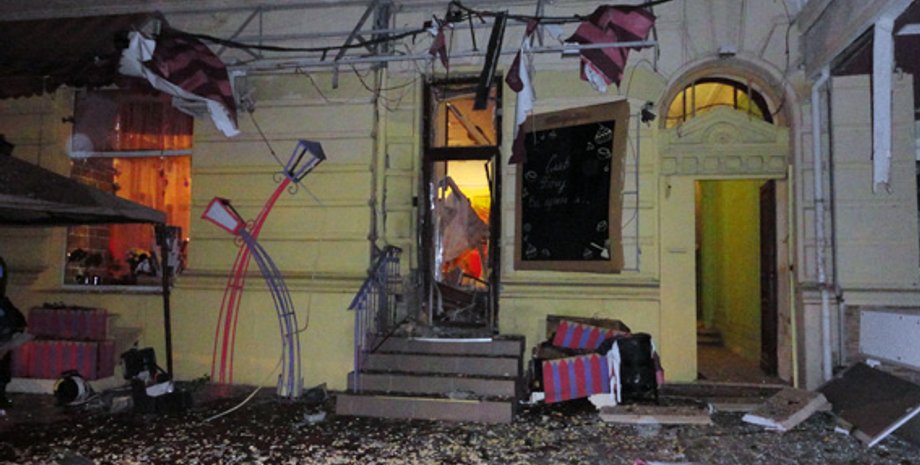 Последствия взрыва в Одессе / Фото пресс-службы МВД