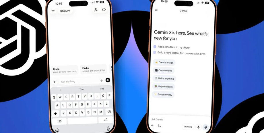 ChatGPT против Gemini сравнение чат-ботов