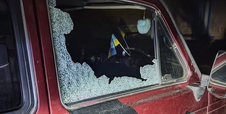 Обстрел, автомобиль, последствия, атака
