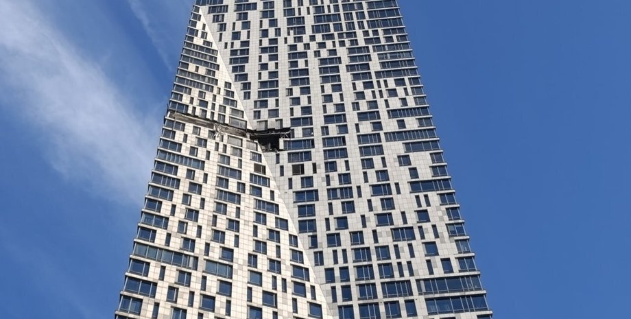 фото здания в Москве после удара 4 мая