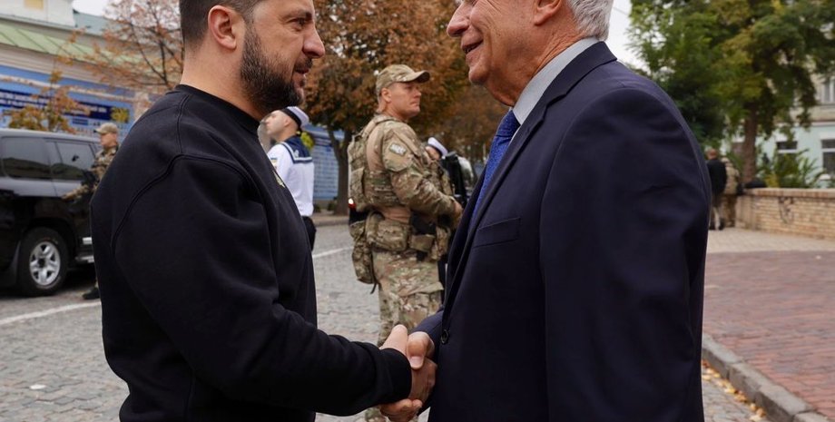 зеленский, президент украины, боррель, глава дипломатии ес