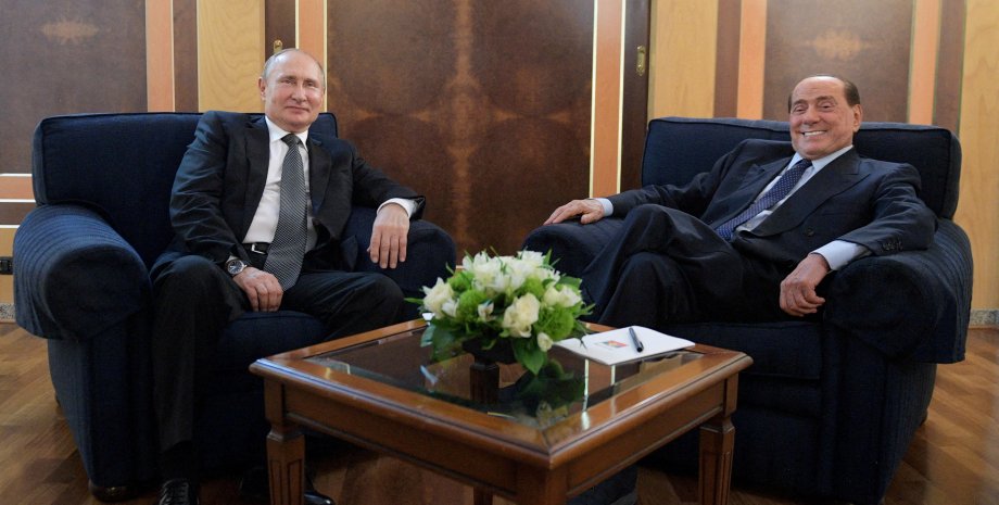 Владимир, Путин, Сильвио Берлускони, фото путина и берлускони