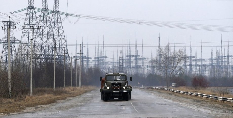 леп, дорога, машина, електроенергія