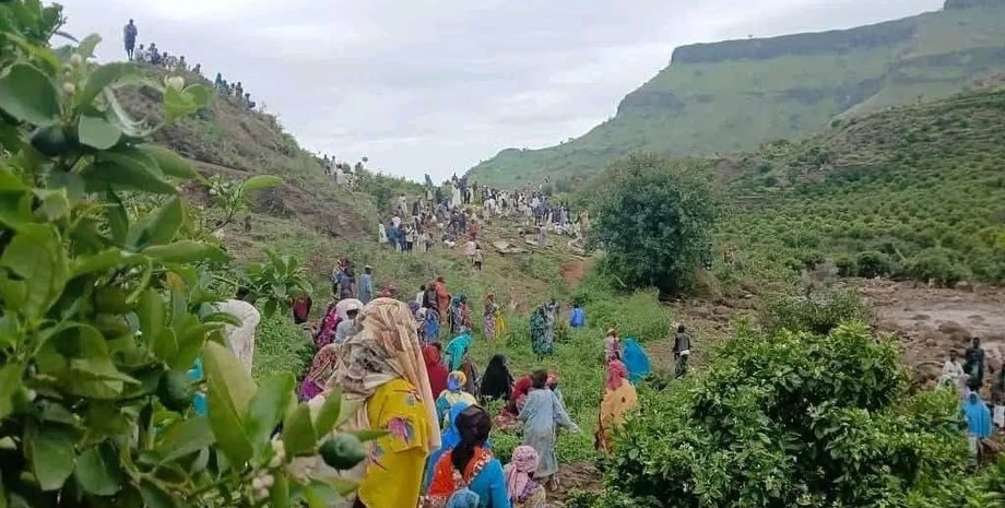 судан оползень