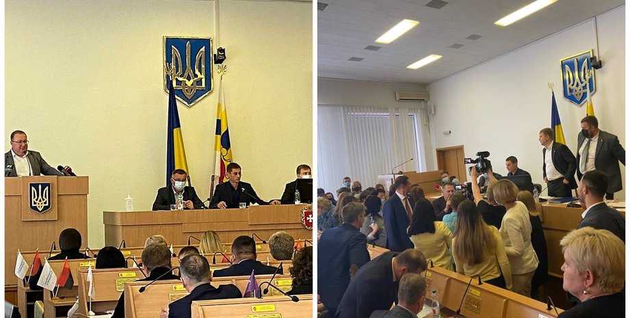 Ровно, Ровенский облсовет, драка депутатов, драка в Ровенском облсовете