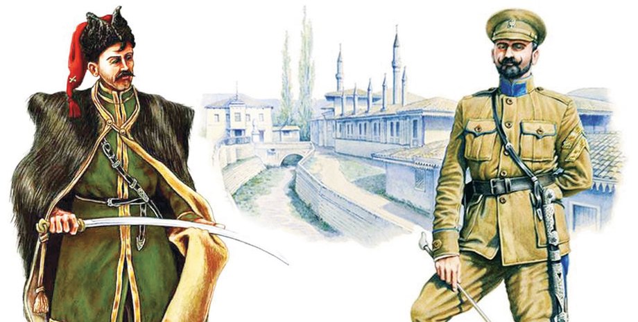 Украинский кавалерист и полковник Петр Болбочан. Рисунок Богдана Пиргача