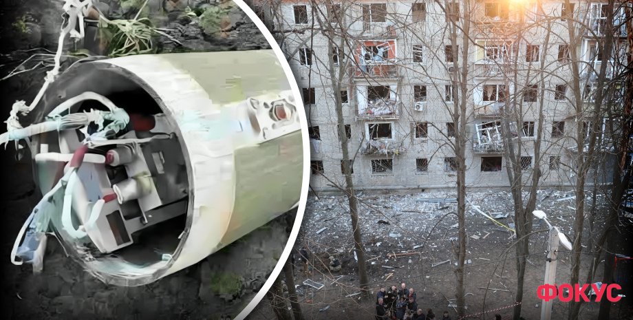 The explosion of Russian ammunition damaged almost 15 residential high -rise bui...