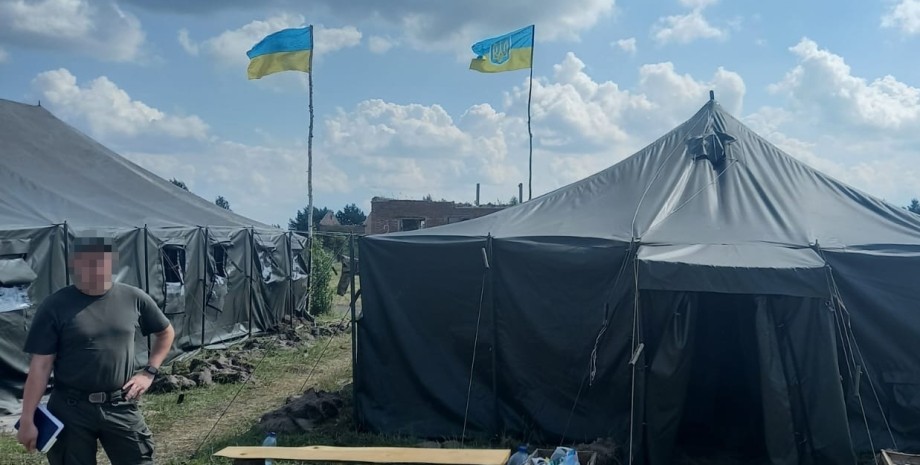 Палатки ВСУ, фото