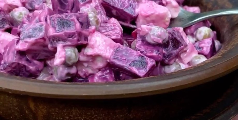 салат со свеклой, красная свекла, рецепты