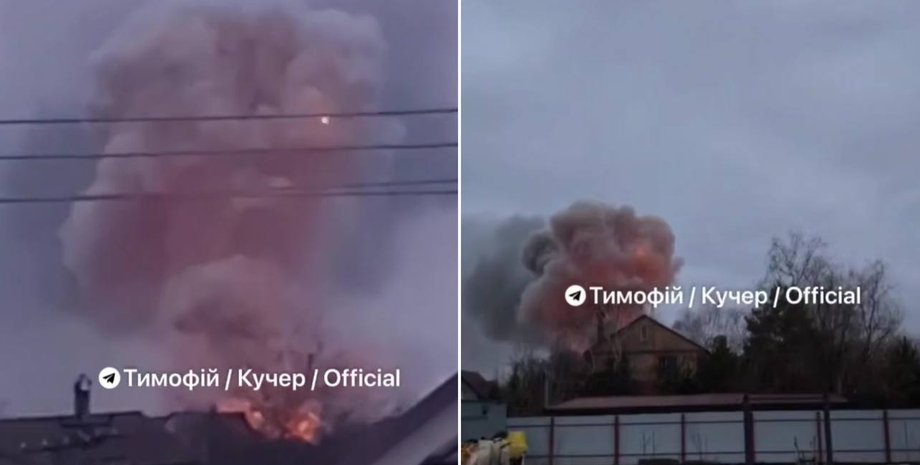 В Днепре прогремели сильные взрывы: в пригороде пылает здание Взрывы в Днепре