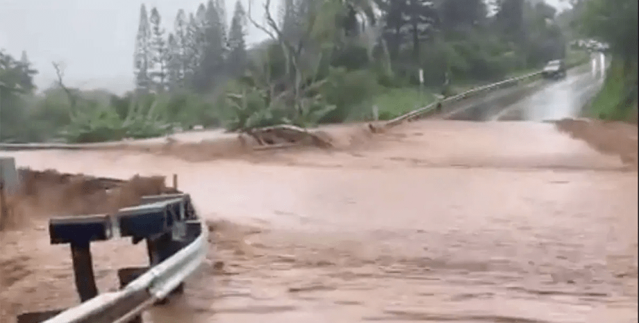 наводнение в гавайях, непогода на гавайских островах