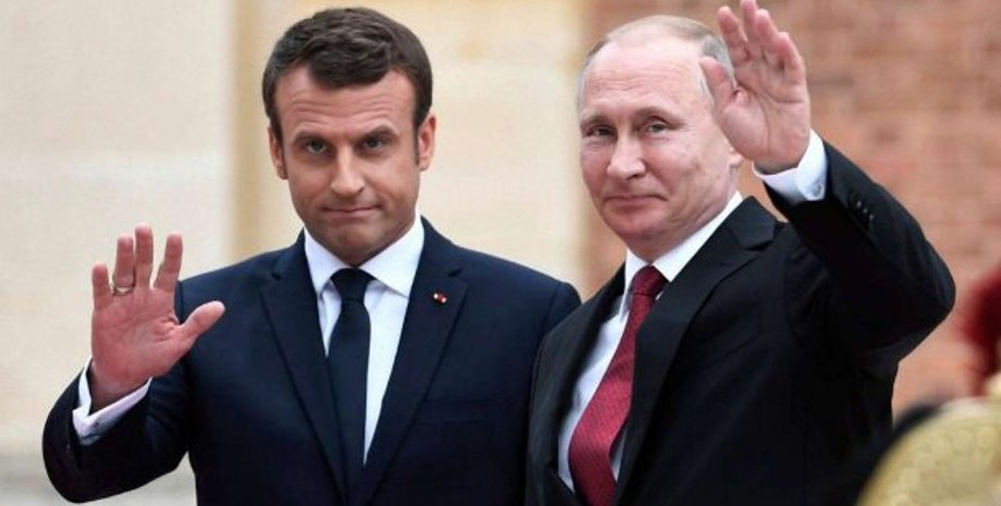 Путин, Макрон, вторжение россии, украина,