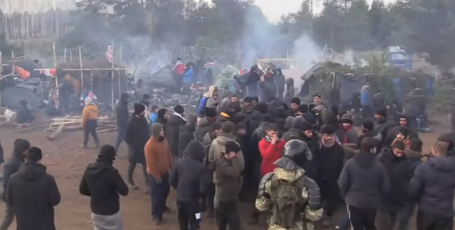 Мигранты, Беларусь, Польша, граница