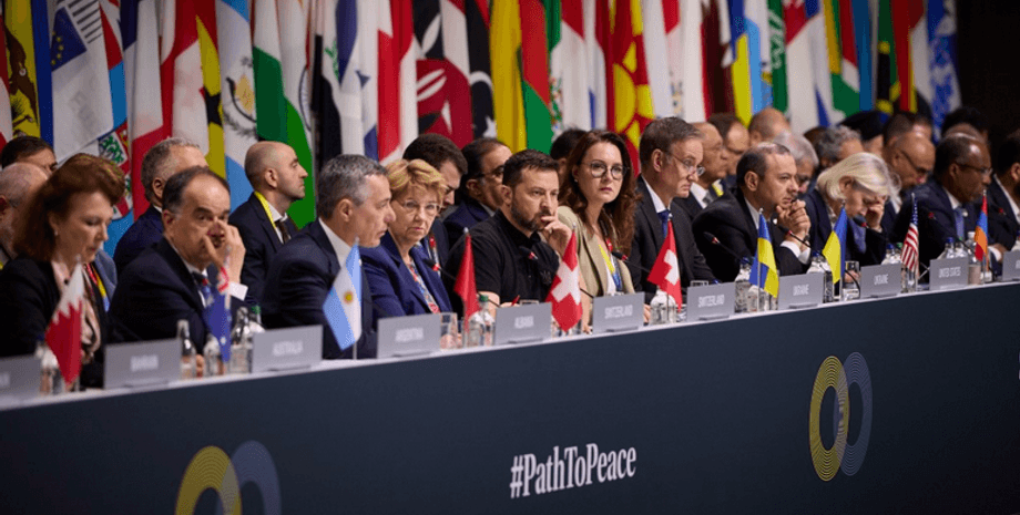 Глобальний саммит мира, Зеленский, флаги стран