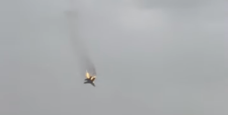 Су-27, Су27, Су 27, упал самолет, сбили самолет, самолет Су-27, самолет Су-27