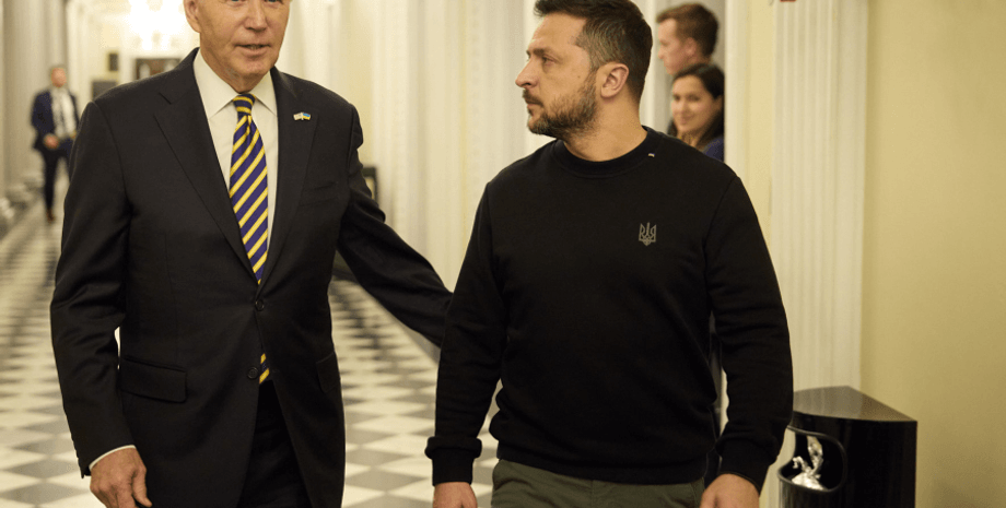 Джой Байден, Володимир Зеленський, Україна, США, допомога, війна, фото
