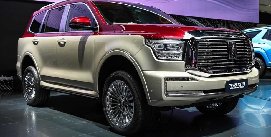 Great Wall Tank 500, внедорожник, внешность Great Wall Tank 500, экстерьер, автосалон в Китае, китайский внедорожник