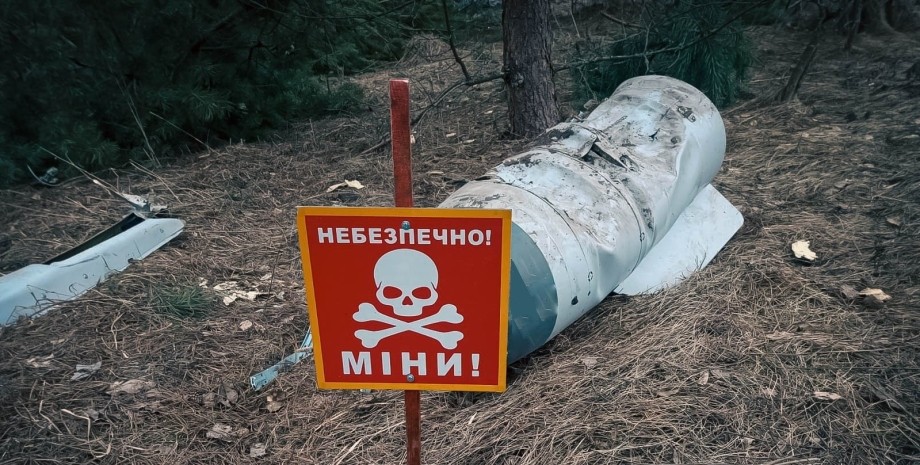 The Russian rocket weighing 930 kilograms fell in the woods without detonating. ...
