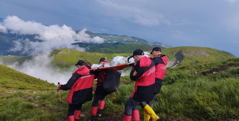 Говерла, спасатели, молния, удар, гроза