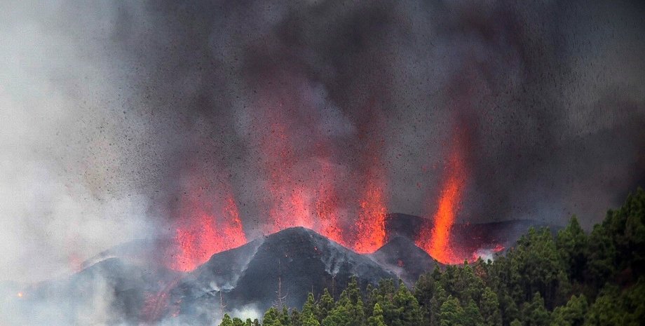 Канары, вулкан, извержение,