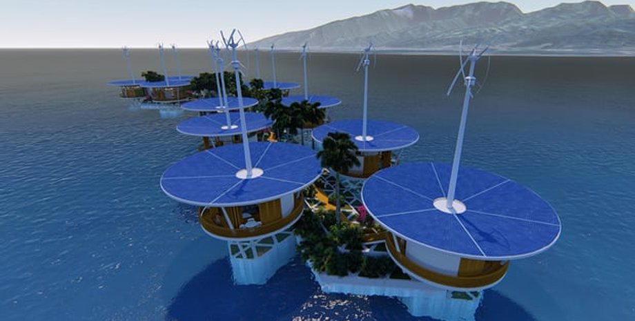 Концепт плавучих островов / Фото:  Blue Frontiers