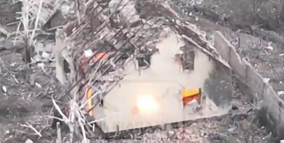 Взрыв дрона-камикадзе ВСУ Взрыв