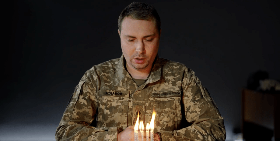 Кирило Буданов, торт, свічки, привітання, ГУР, бажання