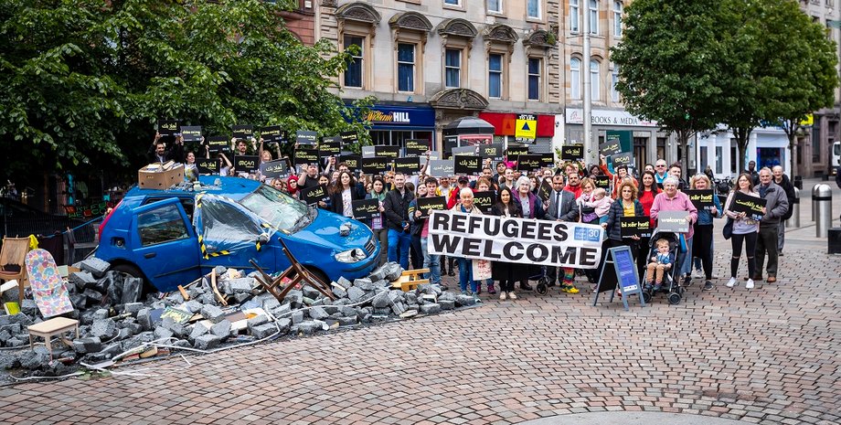 біженці Шотландія Україна,