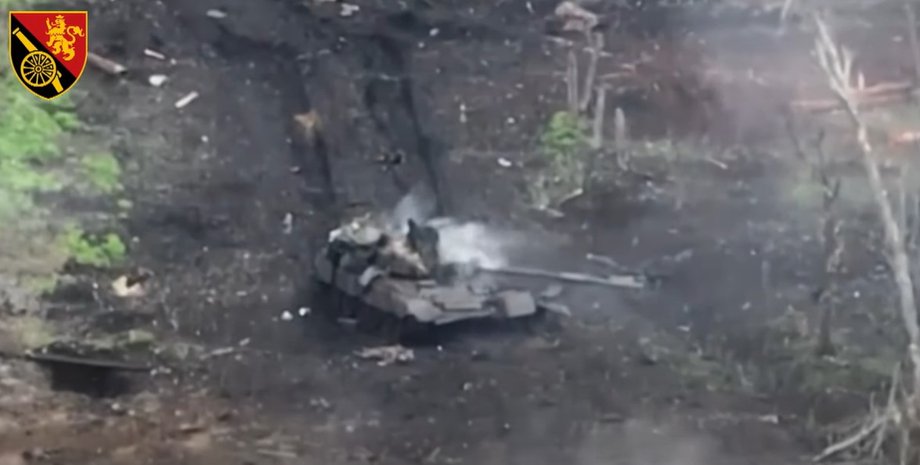 танк, артиллерия, всу, экипаж, российский танк, бахмут, бригада, взрыв, взрыв танка, горит российский танк