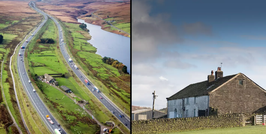 Будинок посеред магістралі, ферма, нерухомість, житло, курйози, геологічний розлом, цікаві історії