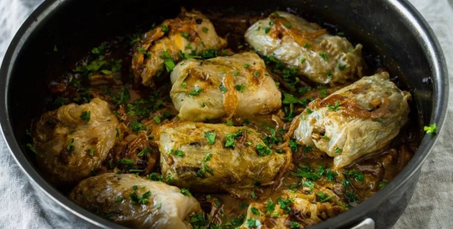 Голубцы с грибами и рисом Голубцы с грибами и рисом, голубцы рецепт, вегетарианские голубцы