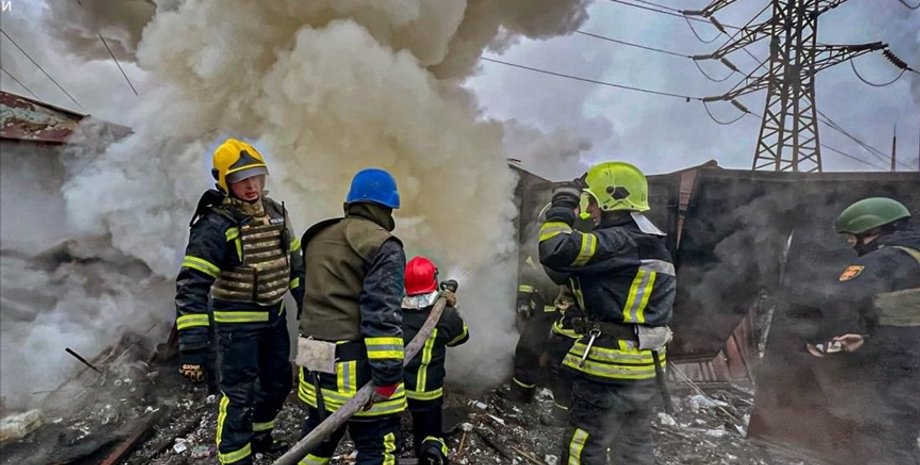 Массированные ракетные удары по Украине