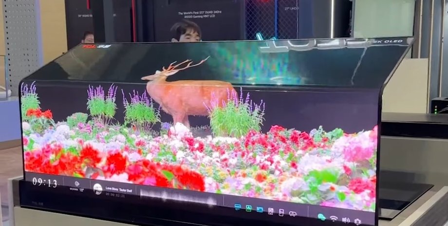 телевизор, телевизор TCL, OLED-телевизор, гибкий телевизор