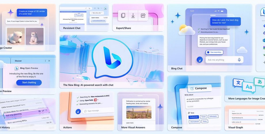 чат Bing, Microsoft, ChatGPT-4