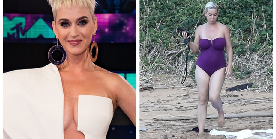 Кэти Пэрри, Орландо Блум, фигура в купальнике, отдых