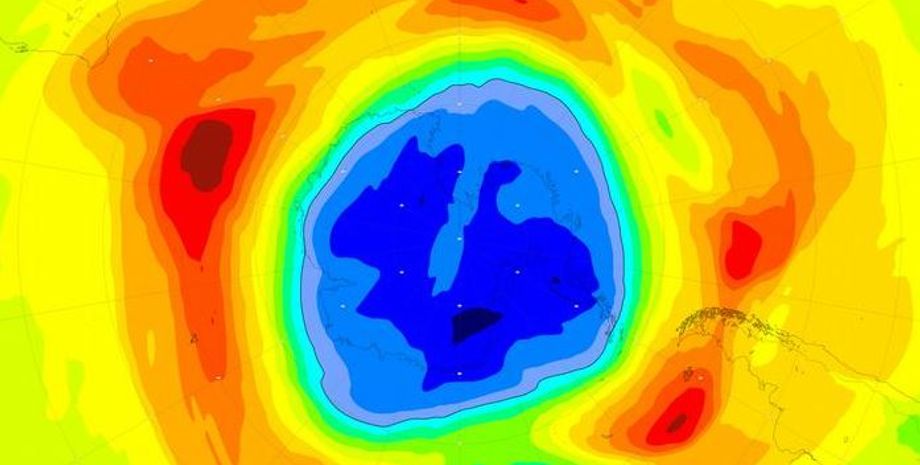 озоновая дыра, озон, озоновый слой
