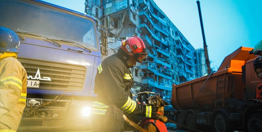 ракетний удар зс рф по Дніпру